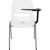image:imageFlash Furniture HERCULES Series 661 lb Capacity Black Ergonomic Shell Stack Chair with Black Frame and 16 Seat HeightWhite
