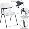 image:imageFlash Furniture HERCULES Series 661 lb Capacity Black Ergonomic Shell Stack Chair with Black Frame and 16 Seat HeightWhite