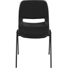 image:imageFlash Furniture HERCULES Series 880 lb Capacity Gray Ergonomic Shell Stack Chair with Black FrameBlack Padded