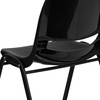 image:imageFlash Furniture HERCULES Series 880 lb Capacity Gray Ergonomic Shell Stack Chair with Black FrameBlack PlasticBlack Frame