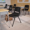 image:imageFlash Furniture HERCULES Series 880 lb Capacity Gray Ergonomic Shell Stack Chair with Black FrameBlack PlasticBlack Frame