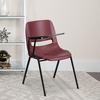 image:imageFlash Furniture HERCULES Series 880 lb Capacity Gray Ergonomic Shell Stack Chair with Black FrameBurgundy
