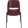 image:imageFlash Furniture HERCULES Series 880 lb Capacity Gray Ergonomic Shell Stack Chair with Black FrameBurgundy