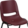 image:imageFlash Furniture HERCULES Series 880 lb Capacity Gray Ergonomic Shell Stack Chair with Black FrameBurgundy