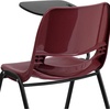 image:imageFlash Furniture HERCULES Series 880 lb Capacity Gray Ergonomic Shell Stack Chair with Black FrameBurgundy