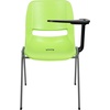 image:imageFlash Furniture HERCULES Series 880 lb Capacity Gray Ergonomic Shell Stack Chair with Black FrameGreen