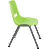 image:imageFlash Furniture HERCULES Series 880 lb Capacity Gray Ergonomic Shell Stack Chair with Black FrameGreen