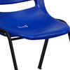 image:imageFlash Furniture HERCULES Series 880 lb Capacity Gray Ergonomic Shell Stack Chair with Black FrameNavy PlasticBlack Frame