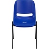 image:imageFlash Furniture HERCULES Series 880 lb Capacity Gray Ergonomic Shell Stack Chair with Black FrameNavy PlasticBlack Frame