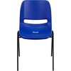 image:imageFlash Furniture HERCULES Series 880 lb Capacity Gray Ergonomic Shell Stack Chair with Black FrameNavy PlasticBlack Frame