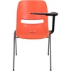image:imageFlash Furniture HERCULES Series 880 lb Capacity Gray Ergonomic Shell Stack Chair with Black FrameOrange