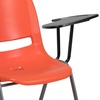 image:imageFlash Furniture HERCULES Series 880 lb Capacity Gray Ergonomic Shell Stack Chair with Black FrameOrange