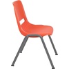 image:imageFlash Furniture HERCULES Series 880 lb Capacity Gray Ergonomic Shell Stack Chair with Black FrameOrange