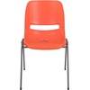 image:imageFlash Furniture HERCULES Series 880 lb Capacity Gray Ergonomic Shell Stack Chair with Black FrameOrange