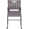 image:imageFlash Furniture HERCULES Series 881 lb Capacity Navy Sled Base Stack Chairs with AirVent Back Set of 5Grey