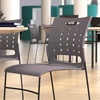 image:imageFlash Furniture HERCULES Series 881 lb Capacity Navy Sled Base Stack Chairs with AirVent Back Set of 5Grey