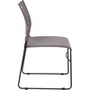 image:imageFlash Furniture HERCULES Series 881 lb Capacity Navy Sled Base Stack Chairs with AirVent Back Set of 5Grey