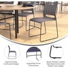 image:imageFlash Furniture HERCULES Series 881 lb Capacity Navy Sled Base Stack Chairs with AirVent Back Set of 5Grey