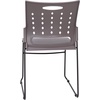 image:imageFlash Furniture HERCULES Series 881 lb Capacity Navy Sled Base Stack Chairs with AirVent Back Set of 5Grey