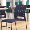 image:imageFlash Furniture HERCULES Series 881 lb Capacity Navy Sled Base Stack Chairs with AirVent Back Set of 5Navy