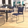image:imageFlash Furniture HERCULES Series 881 lb Capacity Navy Sled Base Stack Chairs with AirVent Back Set of 5Navy