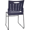 image:imageFlash Furniture HERCULES Series 881 lb Capacity Navy Sled Base Stack Chairs with AirVent Back Set of 5Navy