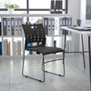 image:imageFlash Furniture HERCULES Series 881 lb Capacity Yellow Sled Base Stack Chair with AirVent BackBlack