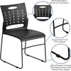 image:imageFlash Furniture HERCULES Series 881 lb Capacity Yellow Sled Base Stack Chair with AirVent BackBlack