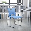 image:imageFlash Furniture HERCULES Series 881 lb Capacity Yellow Sled Base Stack Chair with AirVent BackBlue