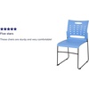 image:imageFlash Furniture HERCULES Series 881 lb Capacity Yellow Sled Base Stack Chair with AirVent BackBlue