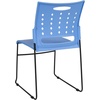 image:imageFlash Furniture HERCULES Series 881 lb Capacity Yellow Sled Base Stack Chair with AirVent BackBlue