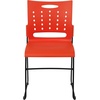 image:imageFlash Furniture HERCULES Series 881 lb Capacity Yellow Sled Base Stack Chair with AirVent BackOrange