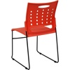 image:imageFlash Furniture HERCULES Series 881 lb Capacity Yellow Sled Base Stack Chair with AirVent BackOrange