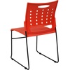 image:imageFlash Furniture HERCULES Series 881 lb Capacity Yellow Sled Base Stack Chair with AirVent BackOrange