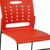 image:imageFlash Furniture HERCULES Series 881 lb Capacity Yellow Sled Base Stack Chair with AirVent BackOrange