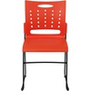image:imageFlash Furniture HERCULES Series 881 lb Capacity Yellow Sled Base Stack Chair with AirVent BackOrange