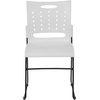 image:imageFlash Furniture HERCULES Series 881 lb Capacity Yellow Sled Base Stack Chair with AirVent BackWhite