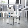 image:imageFlash Furniture HERCULES Series 881 lb Capacity Yellow Sled Base Stack Chair with AirVent BackWhite