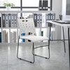 image:imageFlash Furniture HERCULES Series 881 lb Capacity Yellow Sled Base Stack Chair with AirVent BackWhite
