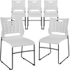 image:imageFlash Furniture HERCULES Series 881 lb Capacity Yellow Sled Base Stack Chair with AirVent BackWhite