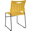 image:imageFlash Furniture HERCULES Series 881 lb Capacity Yellow Sled Base Stack Chair with AirVent BackYellow