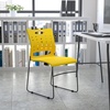 image:imageFlash Furniture HERCULES Series 881 lb Capacity Yellow Sled Base Stack Chair with AirVent BackYellow