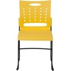 image:imageFlash Furniture HERCULES Series 881 lb Capacity Yellow Sled Base Stack Chair with AirVent BackYellow