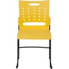 image:imageFlash Furniture HERCULES Series 881 lb Capacity Yellow Sled Base Stack Chair with AirVent BackYellow