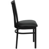 image:imageFlash Furniture HERCULES Series Black School House Back Metal Restaurant Chair  Black Vinyl SeatBlack
