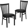 image:imageFlash Furniture HERCULES Series Black School House Back Metal Restaurant Chair  Black Vinyl SeatBlack Vinyl SeatBlack Metal Frame