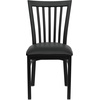 image:imageFlash Furniture HERCULES Series Black School House Back Metal Restaurant Chair  Black Vinyl SeatBlack Vinyl SeatBlack Metal Frame
