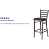 image:imageFlash Furniture HERCULES Series Black Slat Back Metal Restaurant Barstool  Walnut Wood Back amp Seat Pack of 1Walnut Wood BackBlack Vinyl SeatBlack Metal Frame