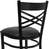 image:imageFlash Furniture HERCULES Series Black X Back Metal Restaurant Barstool  Black Vinyl SeatBlack Vinyl SeatBlack Metal Frame