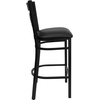 image:imageFlash Furniture HERCULES Series Black X Back Metal Restaurant Barstool  Black Vinyl SeatBlack Vinyl SeatBlack Metal Frame